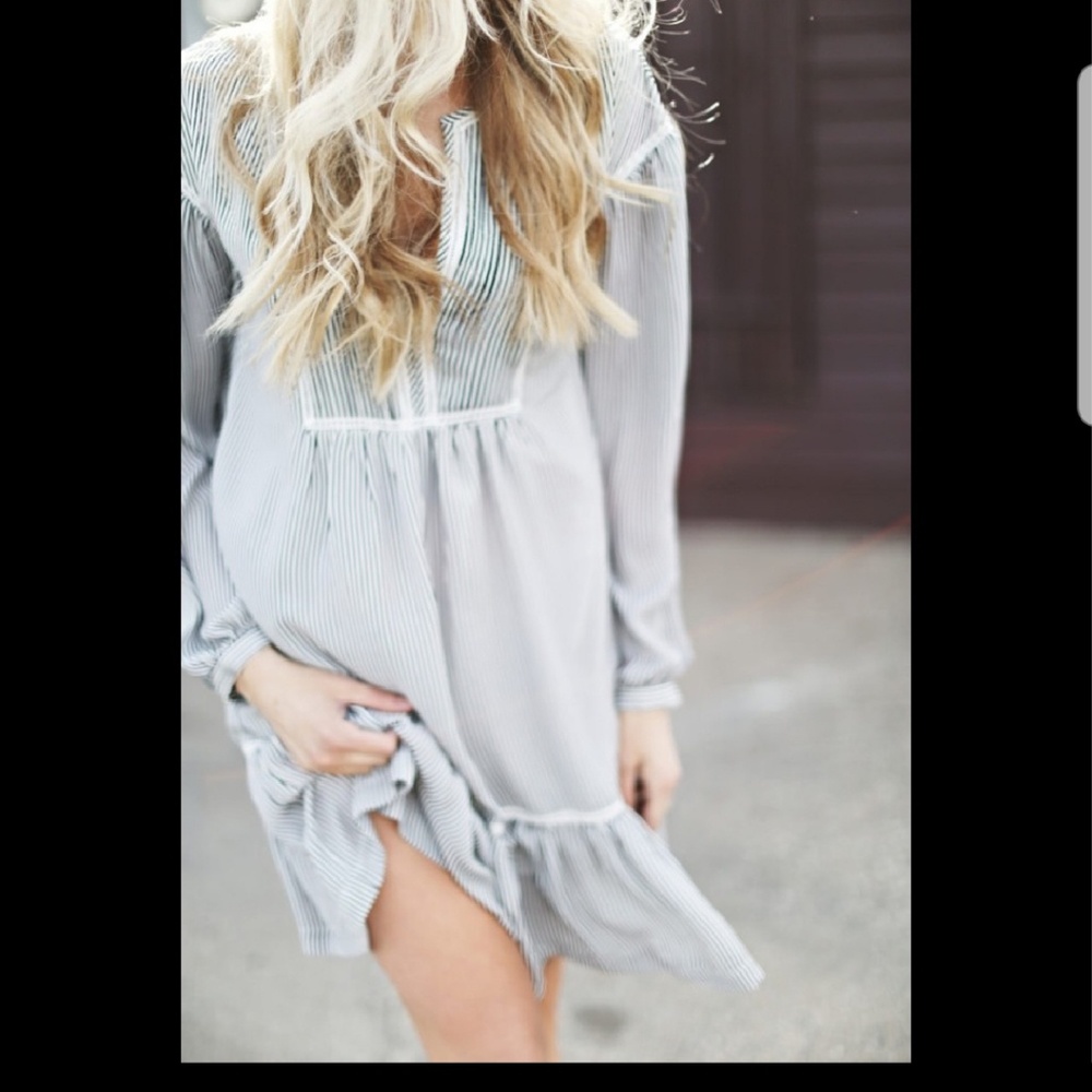 Banana Republic drop waist striped dress